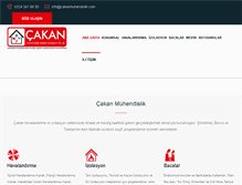 Tablet Screenshot of cakanmuhendislik.com